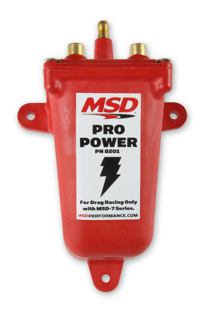 MSD Ignition Coil - Pro Power Series - Red - Photo - Primary Front