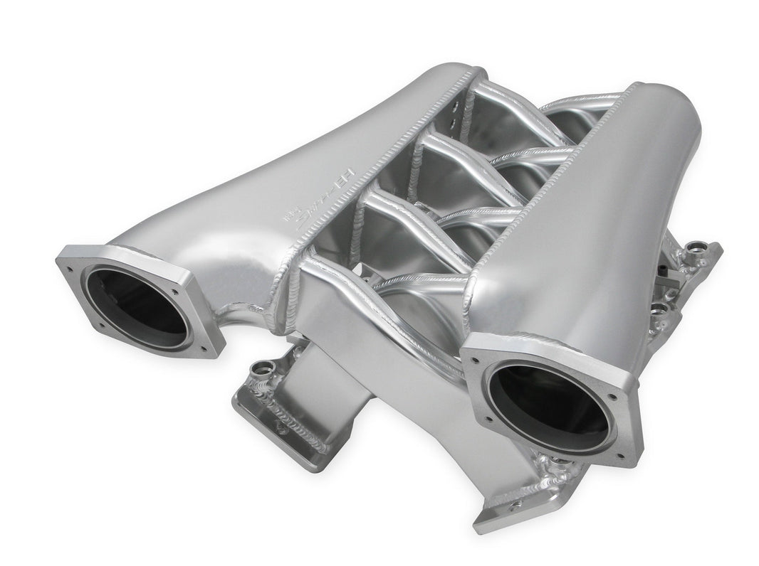 SNIPER EFI LS1/2/6 HI-RAM IM, EFI, 92MM - Sniper EFI Fremstillet Indsugningsmanifold Dobbelt Plenum 92mm LS1/2/6, Skinne Kit - Slvr