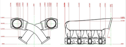 Collecteur d'admission SNIPER EFI LS1/2/6 HI-RAM IM, EFI, 92 mm - Collecteur d'admission Sniper EFI à double plénum 92 mm pour LS1/2/6, kit de rails - Argent