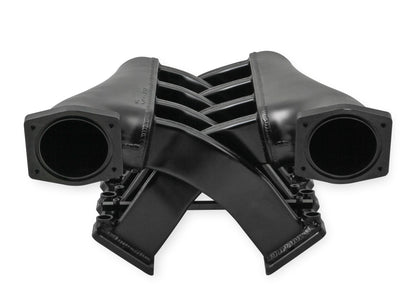 SNIPER EFI LS1/2/6 HI-RAM IM, EFI, 92MM - Sniper EFI Fabricated Intake Manifold Dual Plenum 92mm LS1/2/6, Rail Kit - Blk