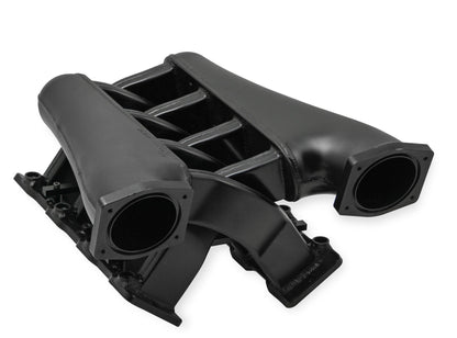 SNIPER EFI LS1/2/6 HI-RAM IM, EFI, 92MM - Sniper EFI Fabricated Intake Manifold Dual Plenum 92mm LS1/2/6, Rail Kit - Blk