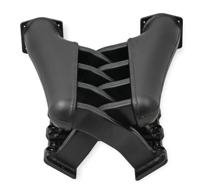 SNIPER EFI LS1/2/6 HI-RAM IM, EFI, 92MM - Sniper EFI Fabricated Intake Manifold Dual Plenum 92mm LS1/2/6, Rail Kit - Blk