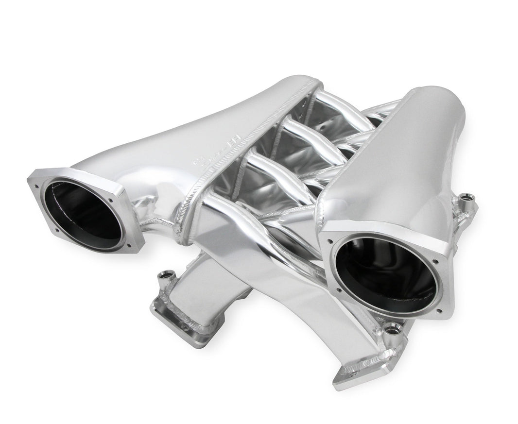 SNIPER EFI LS1/2/6 HI-RAM IM, EFI, 102MM - Sniper EFI Fremstillet Indsugningsmanifold Dobbelt Plenum 102mm LS1/2/6, Skinne Kit - Slvr