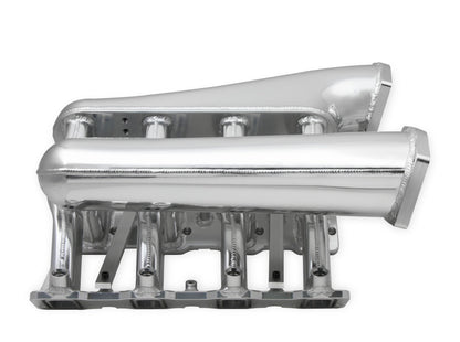 SNIPER EFI LS1/2/6 HI-RAM IM, EFI,102MM - Sniper EFI Fabricated Intake Manifold Dual Plenum 102mm LS1/2/6, Rail Kit - Slvr