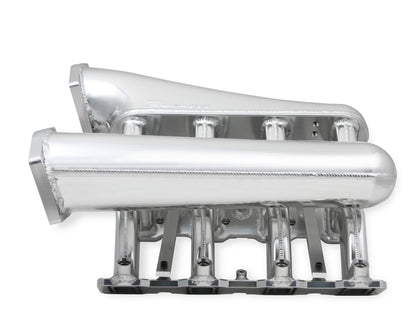 SNIPER EFI LS1/2/6 HI-RAM IM, EFI,102MM - Sniper EFI Fabricated Intake Manifold Dual Plenum 102mm LS1/2/6, Rail Kit - Slvr
