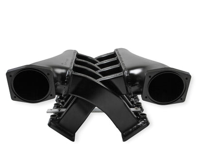 SNIPER EFI LS1/2/6 HI-RAM IM, EFI,102MM - Sniper EFI Fabricated Intake Manifold Dual Plenum 102mm LS1/2/6, Rail Kit - Blk
