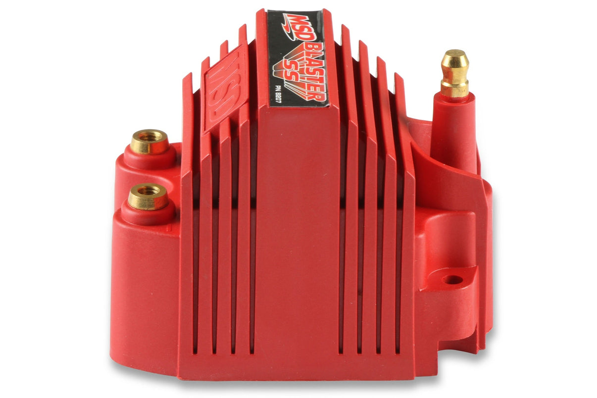 MSD Ignition Coil - Blaster SS - Red - Photo - out of package Left