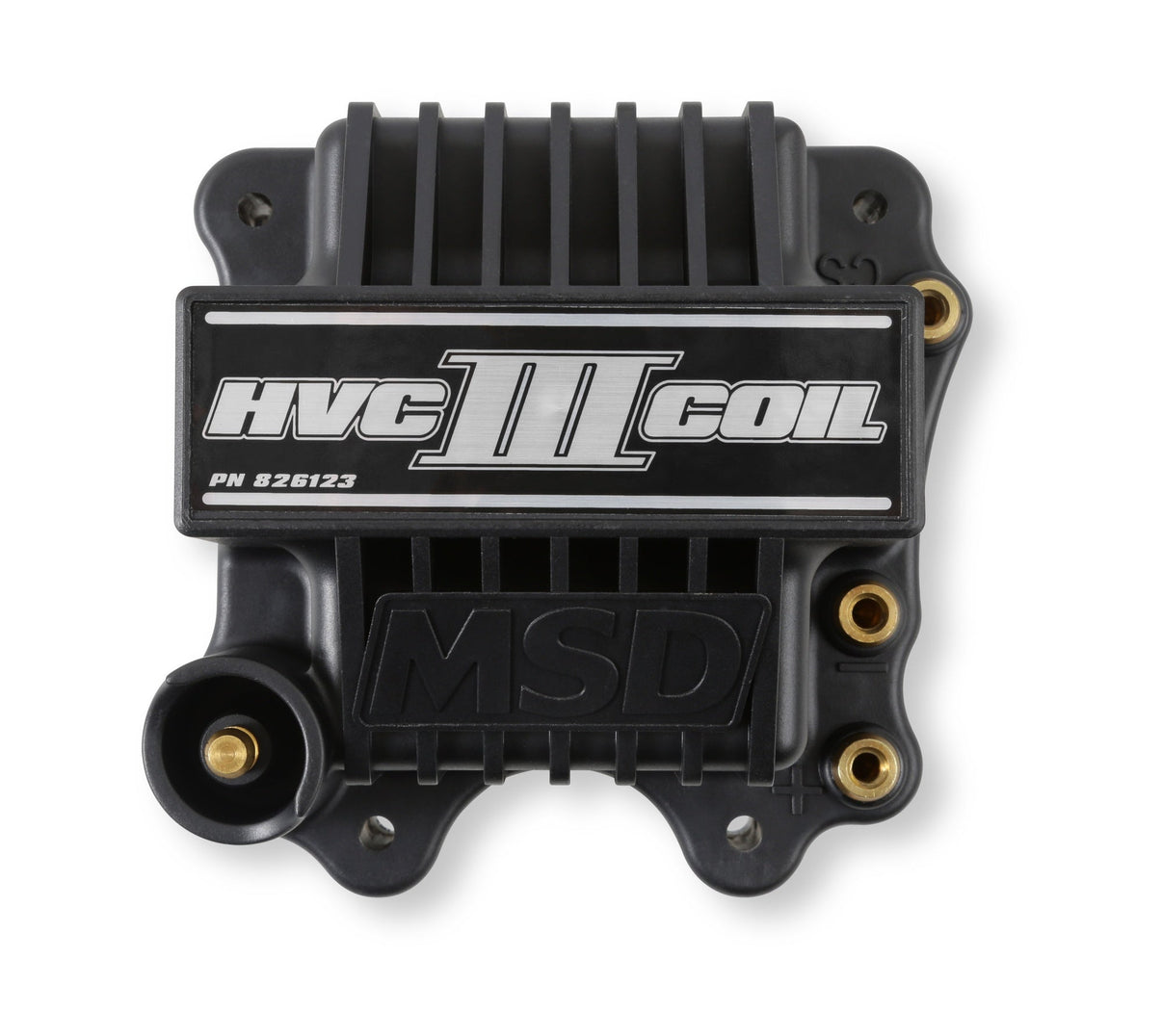 MSD Ignition Coil - HVC-3 Series - Black - Photo - out of package Right