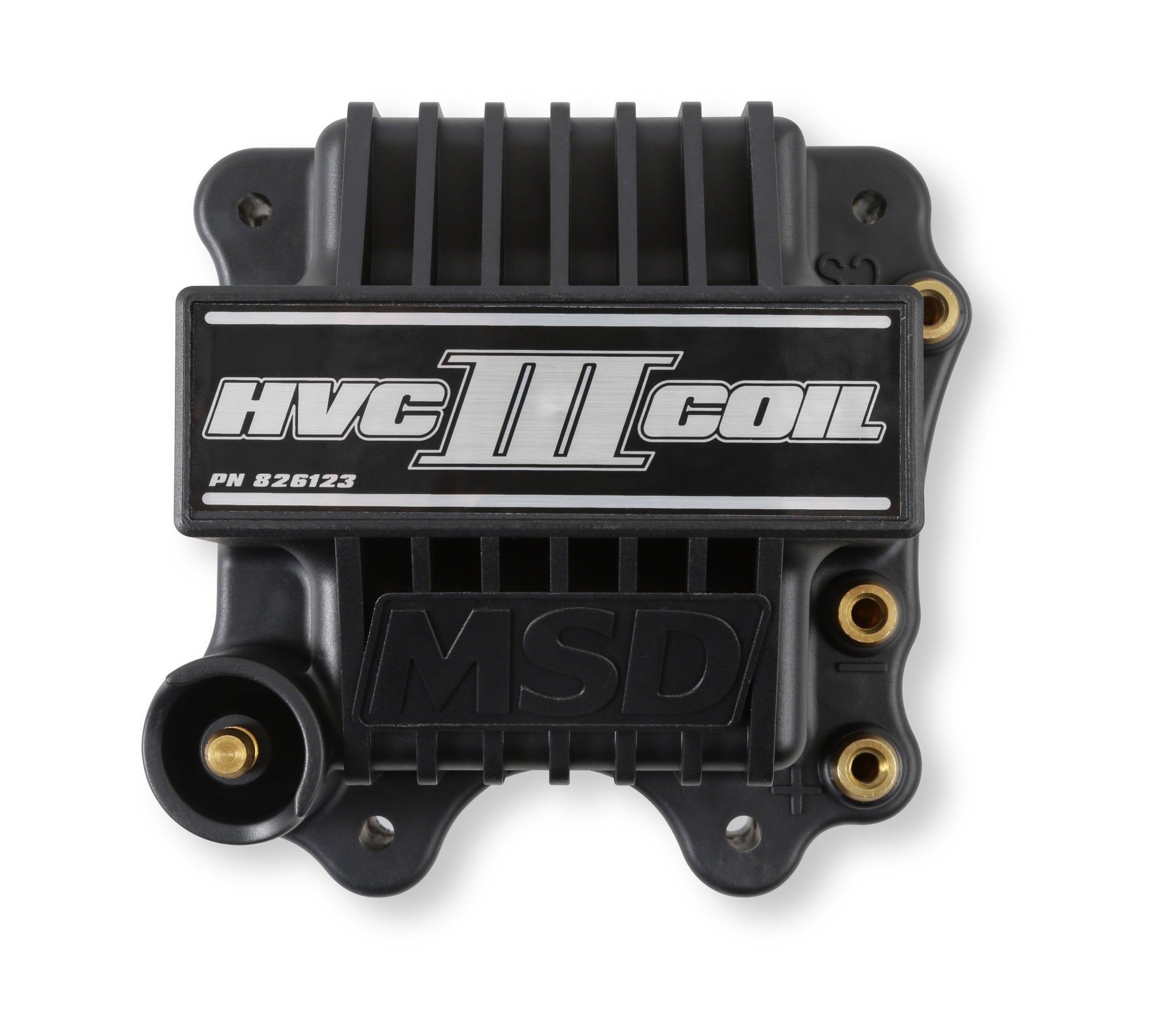 MSD Ignition Coil - HVC-3 Series - Black - Photo - out of package Right