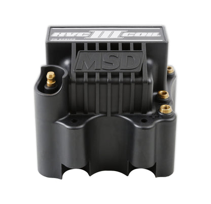 MSD Ignition Coil - HVC-3 Series - Black - Photo - out of package Back