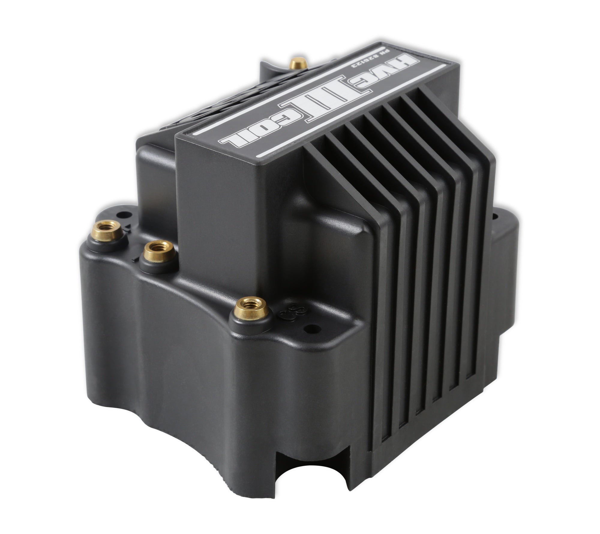MSD Ignition Coil - HVC-3 Series - Black - Photo - out of package Angle