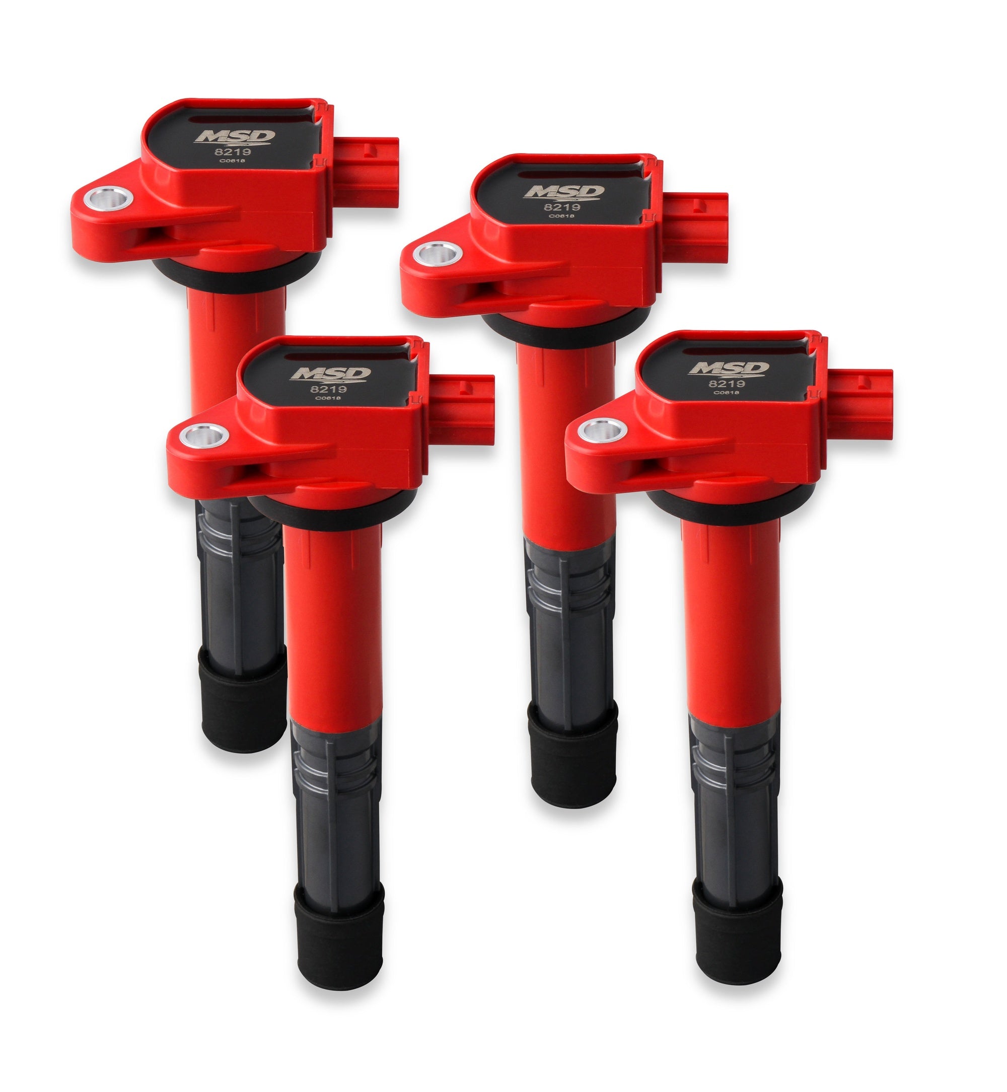 MSD Ignition Coil - Blaster Series - Honda/Acura 2.4L - Red - 4-Pack - Photo - Primary Front