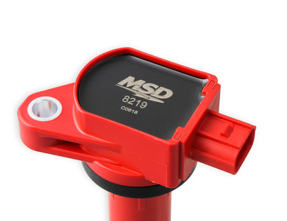 Bobine d'allumage MSD Blaster Series pour Honda/Acura 2.4L (2008-2015), lot de 4, rouge.