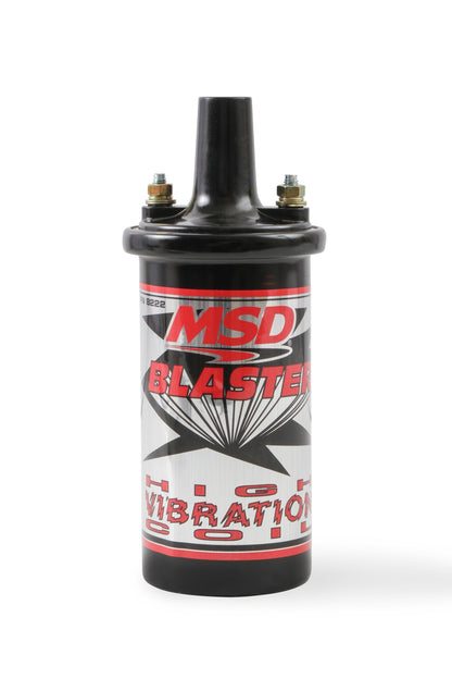 MSD Ignition Coil - Blaster Series - High Vibration - Black - Photo - Primary Front