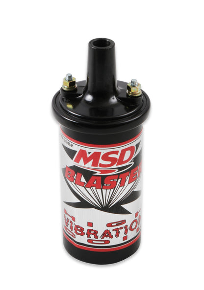 MSD Ignition Coil - Blaster Series - High Vibration - Black - Photo - out of package Right