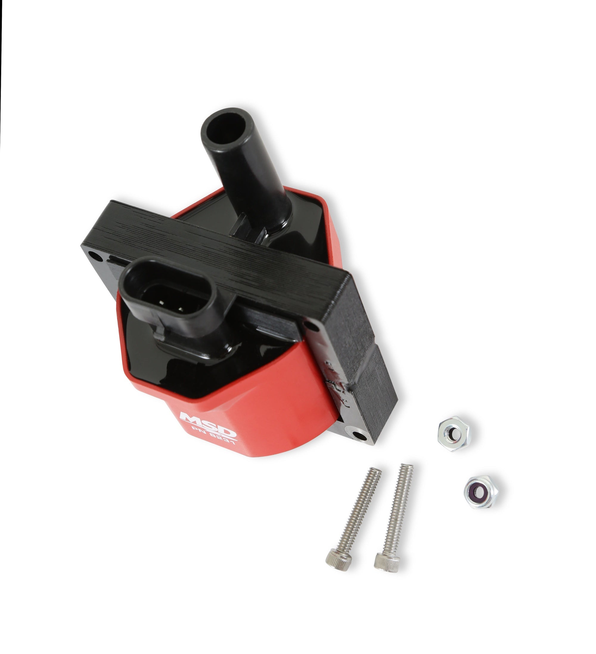 MSD Ignition Connector Coil, Red, 1996-1997 GM engines, Individual - Photo - out of package Back