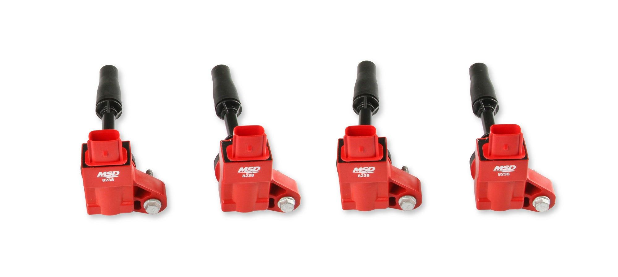 MSD Ignition Coil - Blaster Series - GM 4-Cyl Engines - Red - 4-Pack - Photo - out of package Right