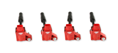 MSD Ignition Coil - Blaster Series - GM 4-Cyl Engines - Red - 4-Pack - Photo - out of package Right