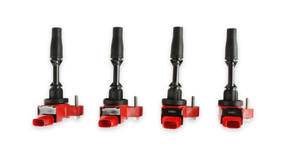 Bobine d'allumage MSD Blaster Series pour moteurs GM 4 cylindres 2.0L Turbo (2013-2018), lot de 4, rouge.