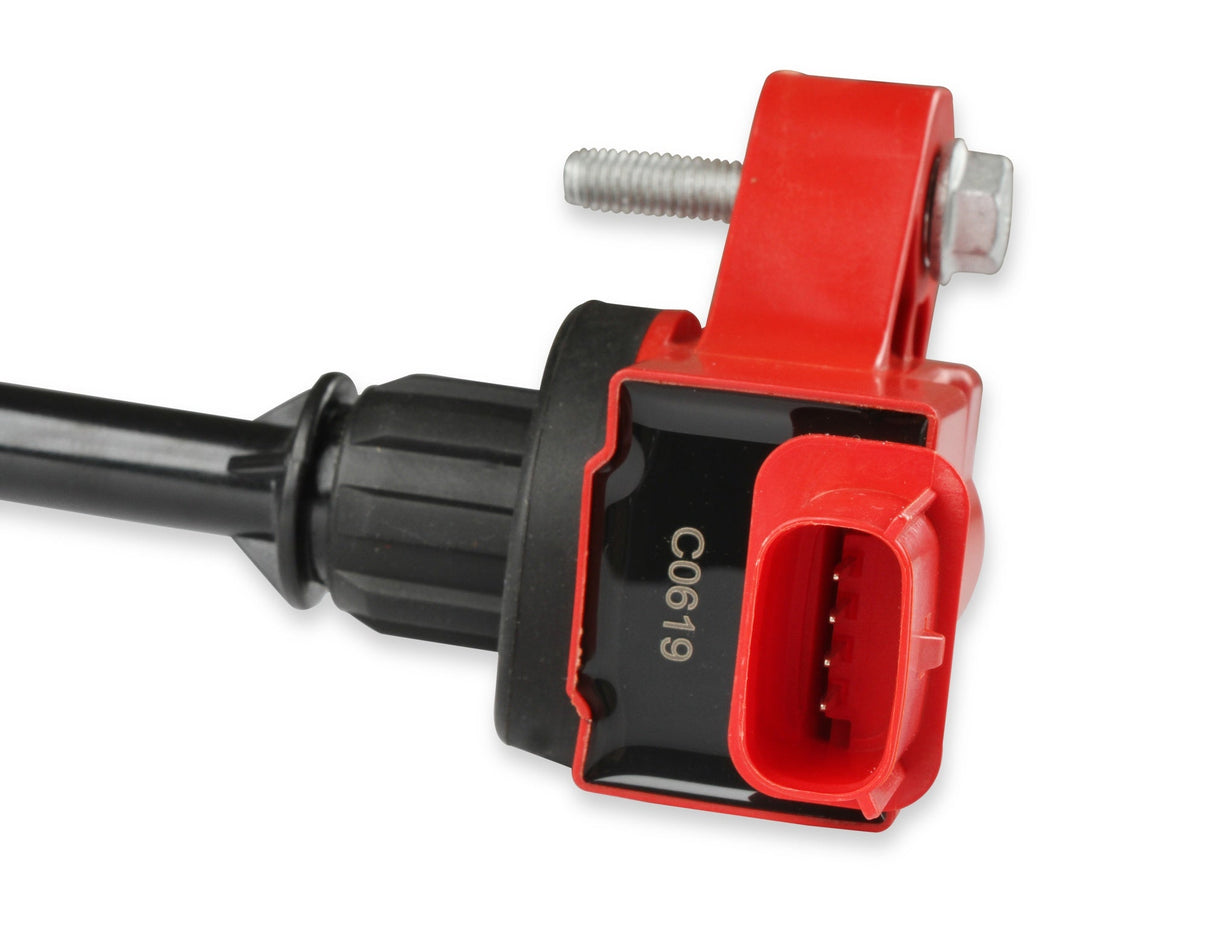 MSD Ignition Coil - Blaster Series - GM 4-Cyl Engines - Red - 4-Pack - Photo - out of package Bottom