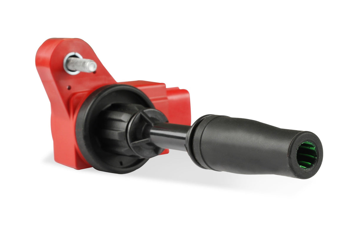 MSD Ignition Coil - Blaster Series - GM 4-Cyl Engines - Red - 4-Pack - Photo - out of package Angle