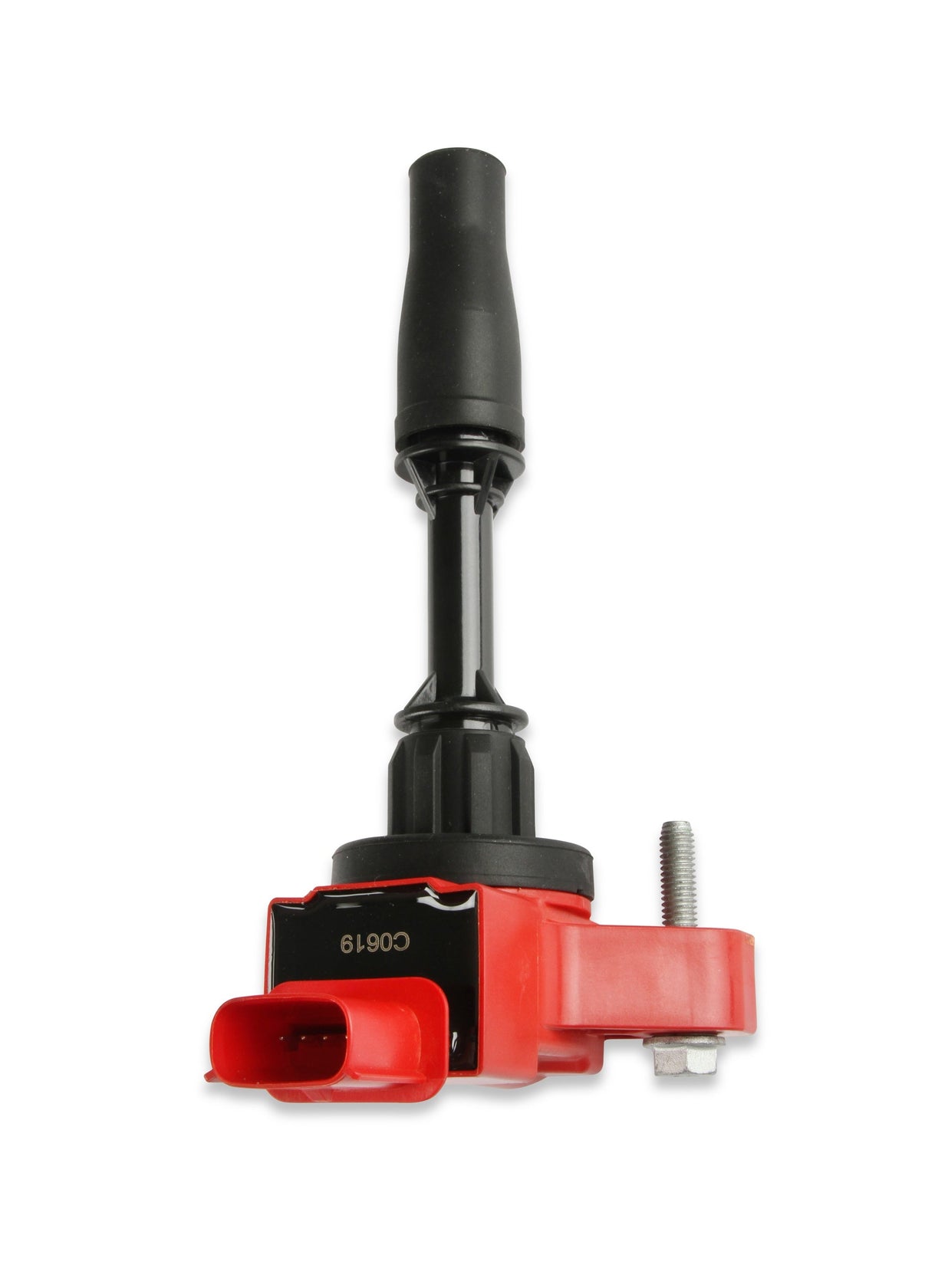 MSD Ignition Coil - Blaster Series - GM 4-Cyl Engines - Red - Photo - out of package Left