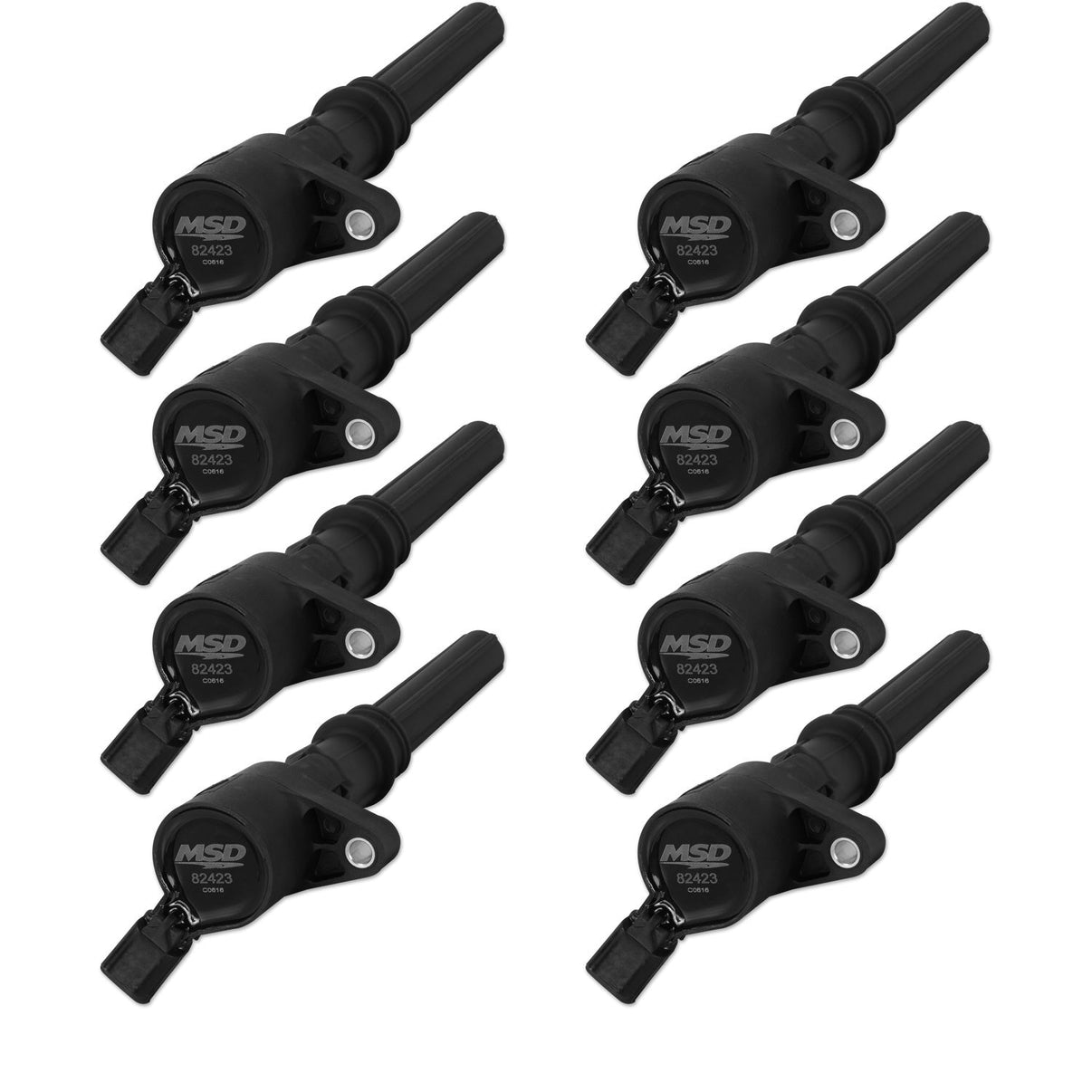 MSD Ignition Coil - Blaster - Ford 2-Valve V8 - Black - 8-pack - Photo - Primary Kit