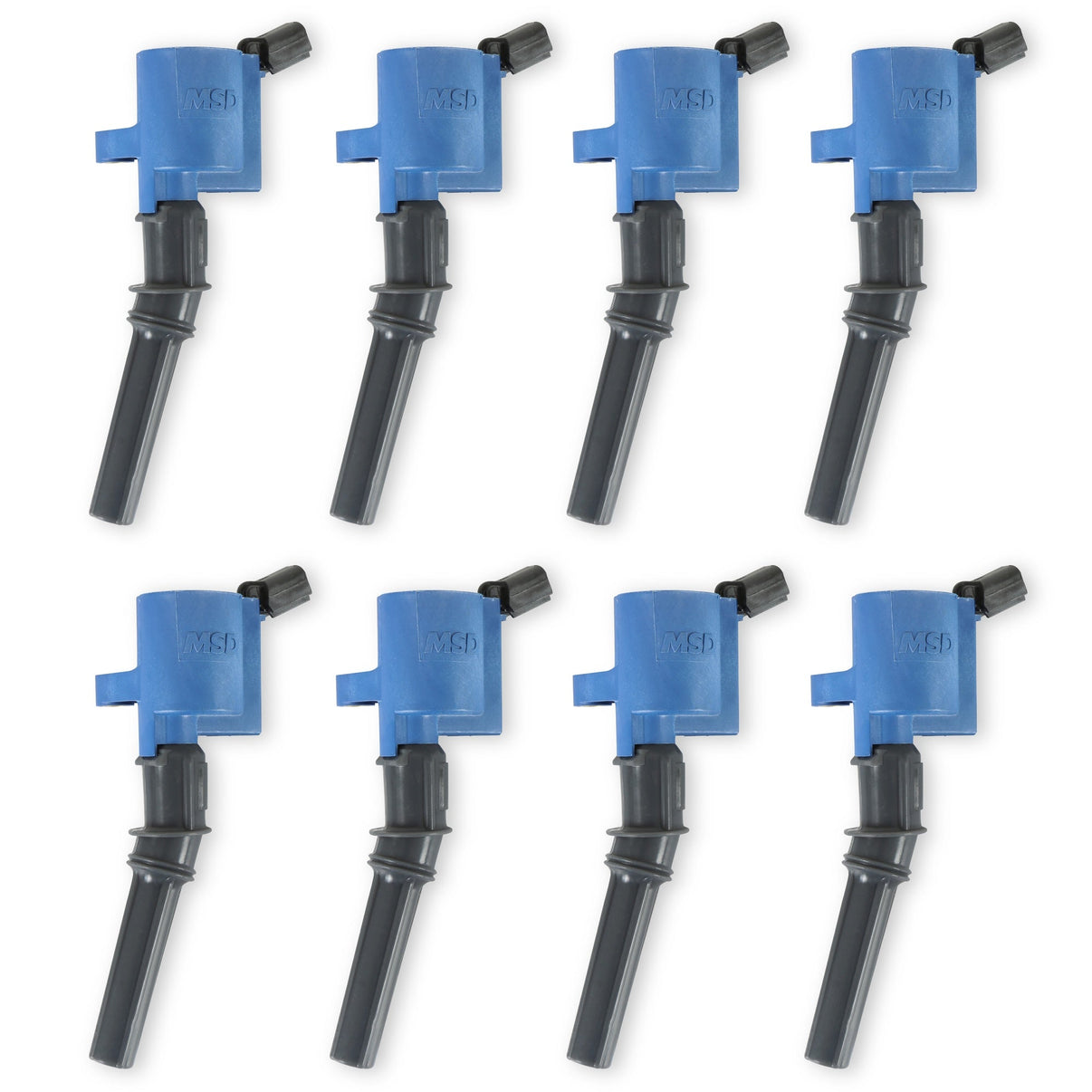 MSD Ignition Coil - Blaster - Ford 2-Valve V8 - Blue - 8-pack - Photo - Primary Front