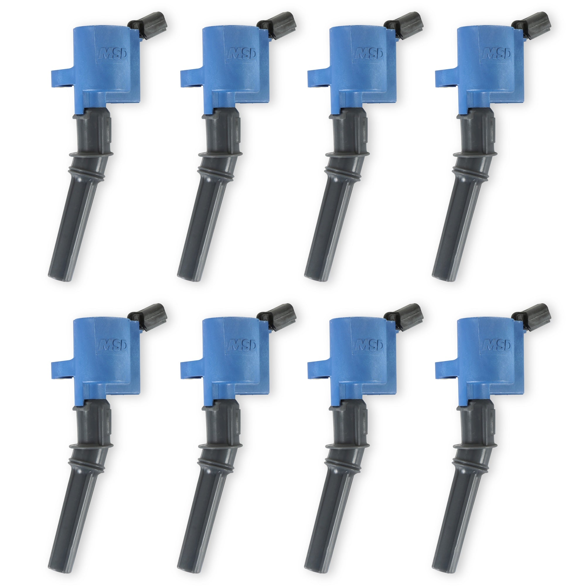 MSD Ignition Coil - Blaster - Ford 2-Valve V8 - Blue - 8-pack - Photo - Primary Front