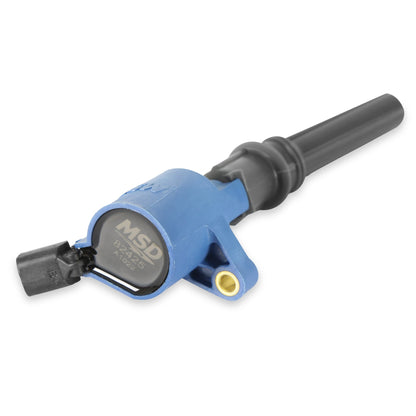 MSD Ignition Coil - Blaster - Ford 2-Valve V8 - Blue - 8-pack - Photo - Close Up Right