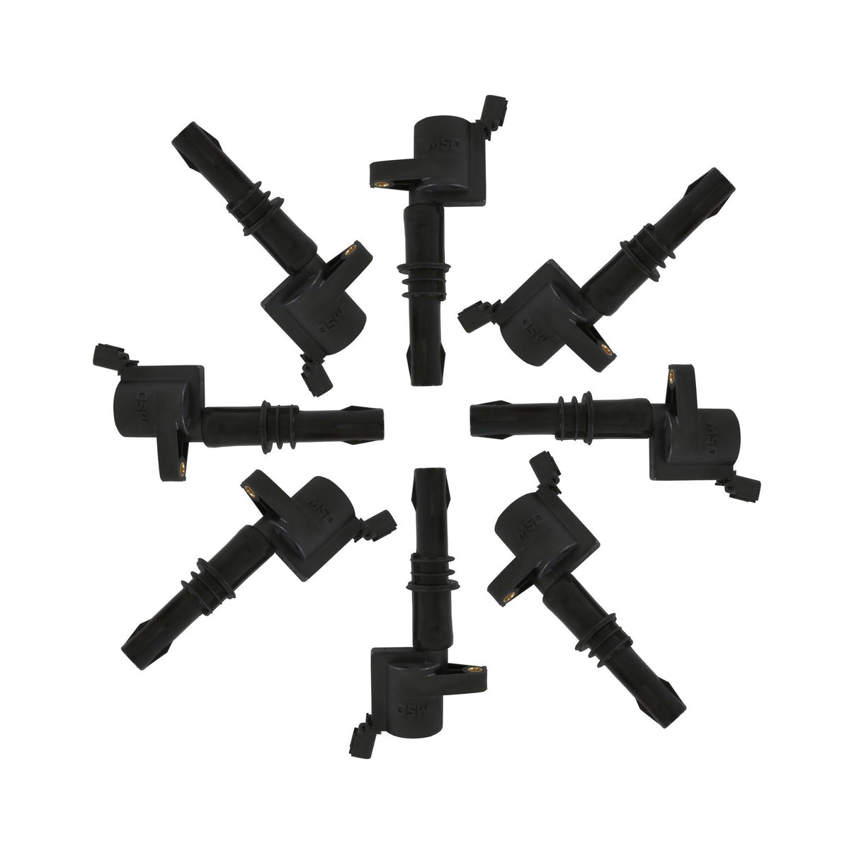 MSD Ignition Coil - Blaster - Ford 3-Valve V8 - Black - 8-Pack - Photo - out of package Left