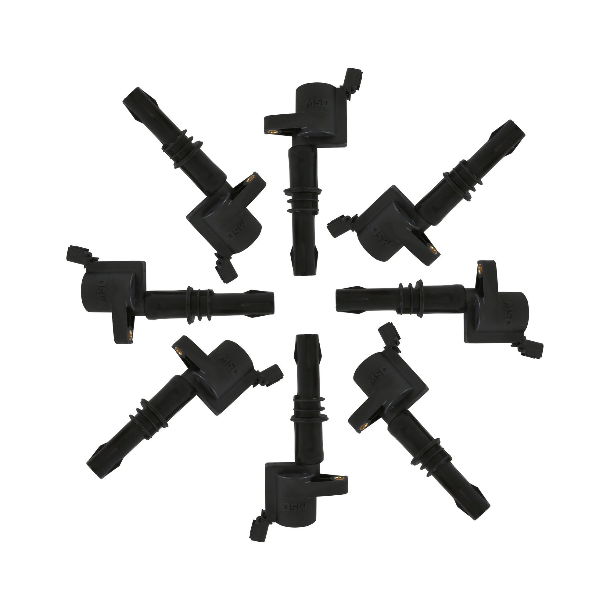 MSD Ignition Coil - Blaster - Ford 3-Valve V8 - Black - 8-Pack - Photo - out of package Left