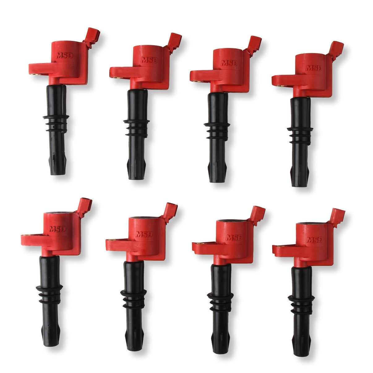MSD Ignition Coil - Blaster - Ford 3-Valve V8 - Red - 8-Pack - Photo - out of package Right