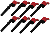 Coils,Frd, 4.6/5.4, 4-Valve, 99-14, 8-pk - MSD Ignition Coil - Blaster - Ford 4-Valve V8 - Red - 8-pack