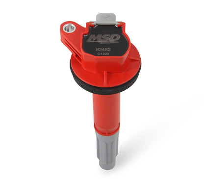 MSD Ignition Coil - Blaster - Ford Shelby GT350/500 5.2L V8 - Red - 8-Pack - Photo - out of package Right