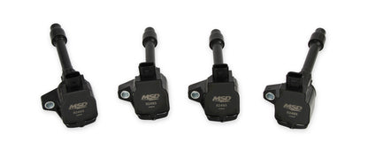 MSD Ignition Coil - Blaster Series-Honda 1.5L/2.0L/2.0L Turbo 4-cyl-Black-4-Pack - Photo - Primary Front