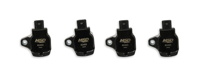 Bobine d'allumage MSD Blaster Series pour Honda 1.5L/2.0L/2.0L Turbo 4 cylindres (2015-2018), noire, lot de 4.