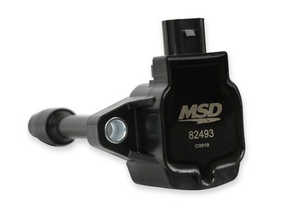 Bobine d'allumage MSD Blaster Series pour Honda 1.5L/2.0L/2.0L Turbo 4 cylindres (2015-2018), noire, lot de 4.