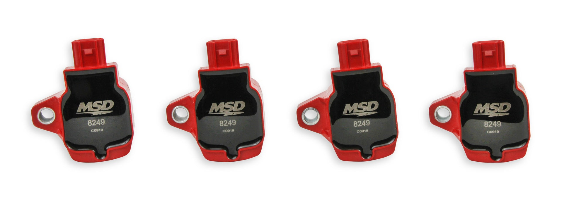 MSD Ignition Coil - Blaster Series - Honda 1.5L/2.0L/2.0L Turbo 4-cyl-Red-4-Pack - Photo - out of package Right