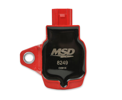Bobine d'allumage MSD Blaster Series - Compatible Honda 1.5L/2.0L/2.0L Turbo 4 cylindres (2015-2018) - Rouge - Lot de 4