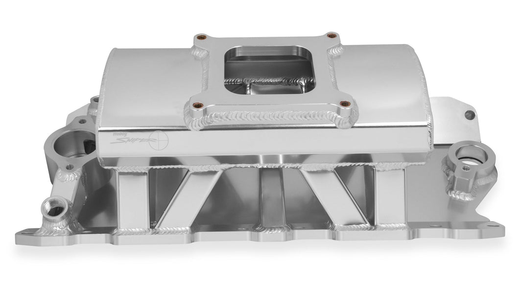 SNIPER SMÅBLOK CHEVY MED KARBURATOR INTA - Sniper Plademetalfremstillet Indsugningsmanifold Small Block Chevy