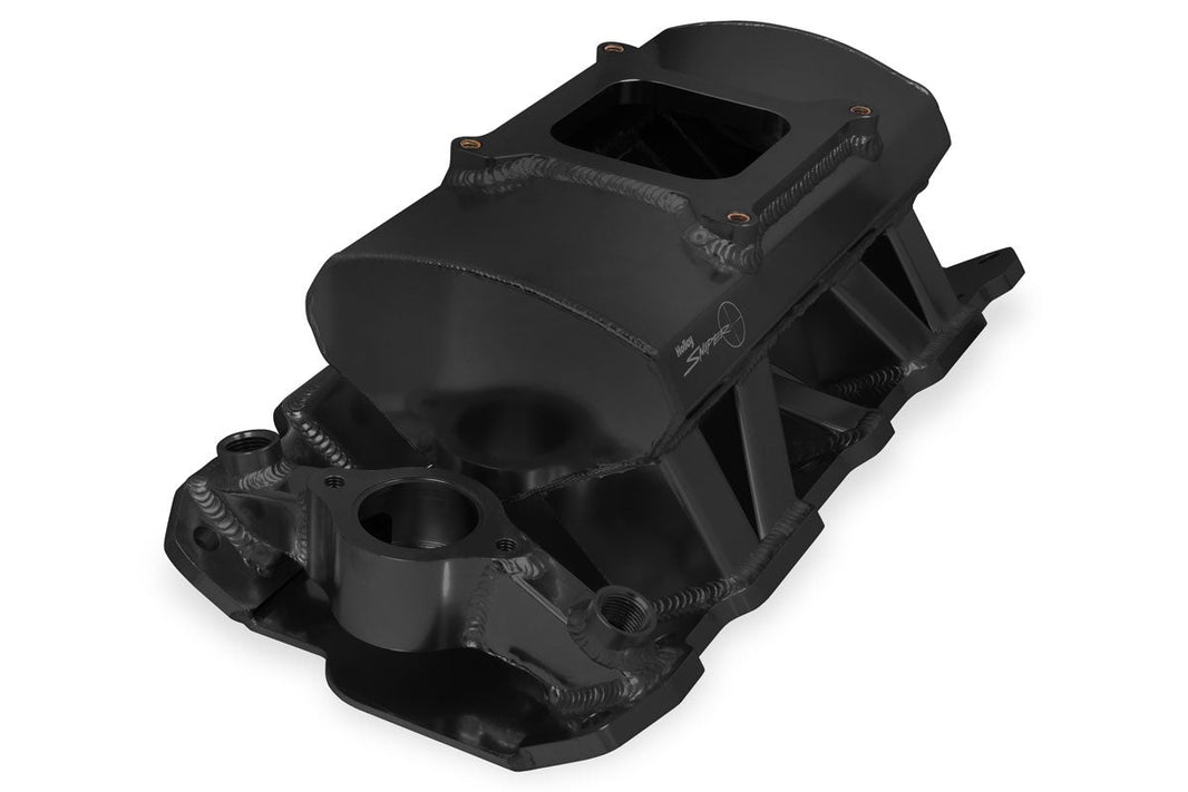 SNIPER SMÅBLOK CHEVY MED KARBURATOR INTA - Sniper Plademetalfremstillet Indsugningsmanifold Small Block Chevy