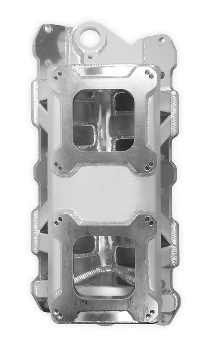 SNIPER SBC KARBURATOR DUAL QUAD INDSUGNING M - Sniper Plademetalfremstillet Indsugningsmanifold Small Block Chevy