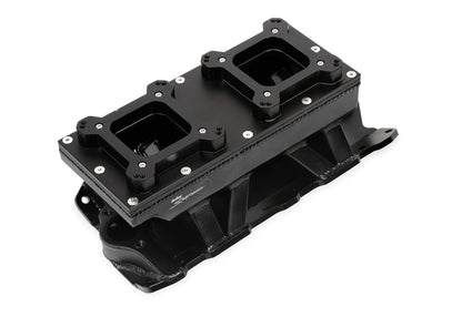 SNIPER SBC KARBURATOR IM 2 X 4150 CHANGE - Sniper Plademetalfremstillet Indsugningsmanifold Lille Blok Chevy