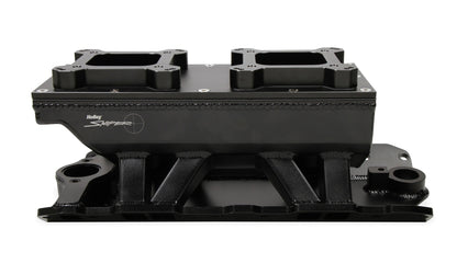 SNIPER SBC KARBURATOR IM 2 X 4150 CHANGE - Sniper Plademetalfremstillet Indsugningsmanifold Lille Blok Chevy