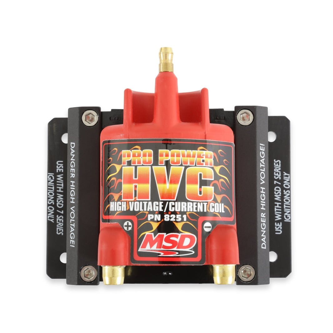 Bobine d'allumage Pro Power HVC, compatible avec les allumeurs MSD série 7 - Bobine d'allumage MSD - Pro Power HVC - Rouge