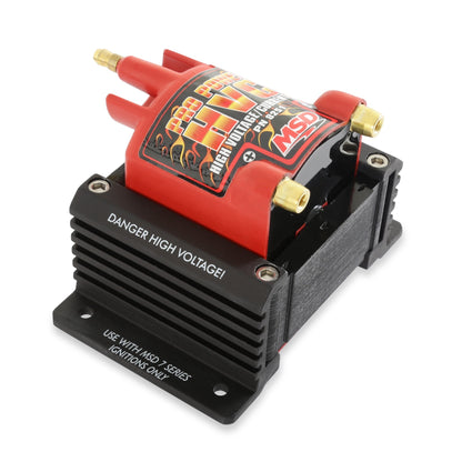 MSD Ignition Coil - Pro Power HVC - Red - Photo - Close Up Left