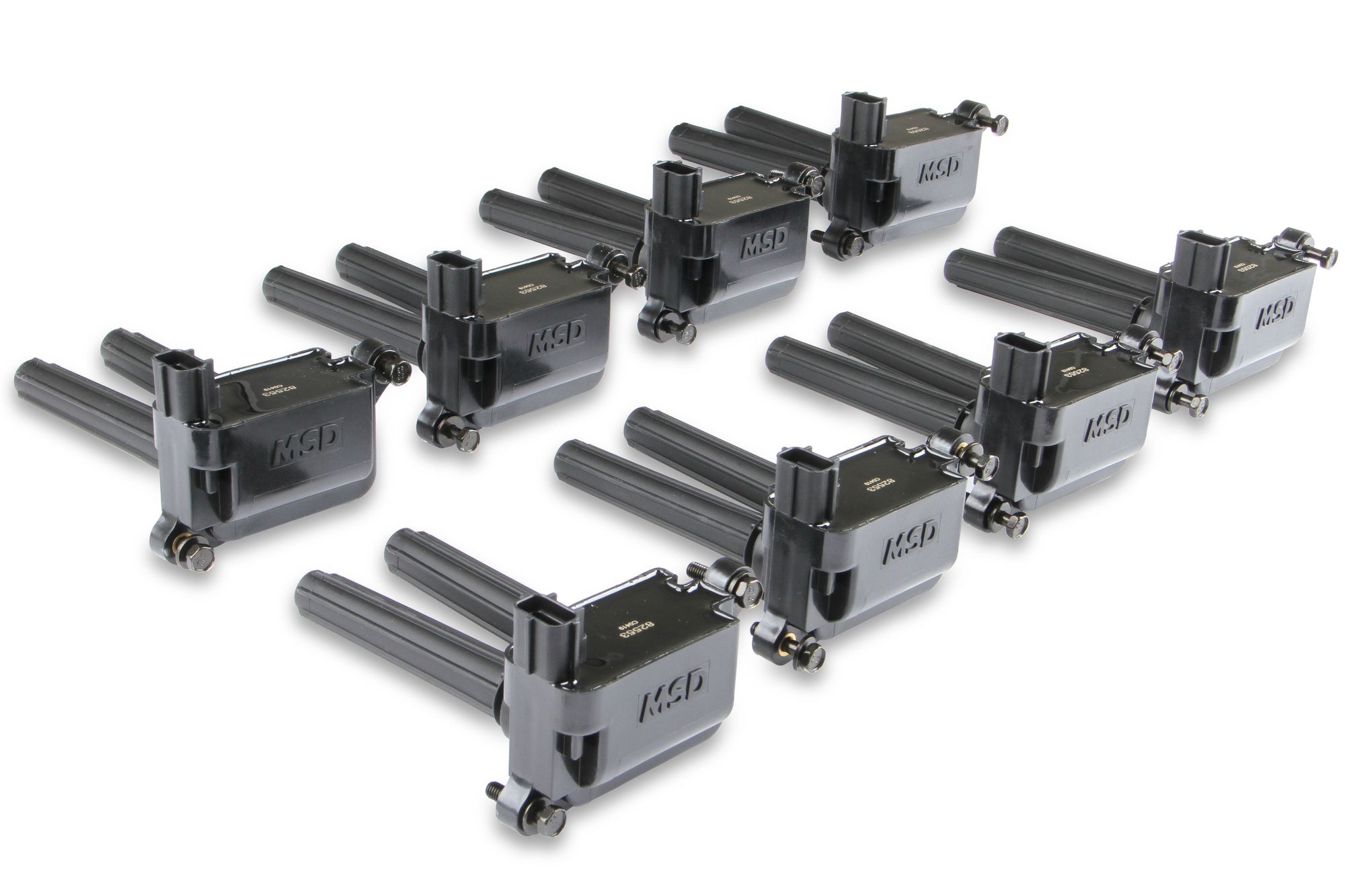 MSD Blaster Ignition Coil - Gen III HEMI 05-24 - Black - 8-Pack 5.7/6.1/6.2/6.4 - Photo - out of package Right