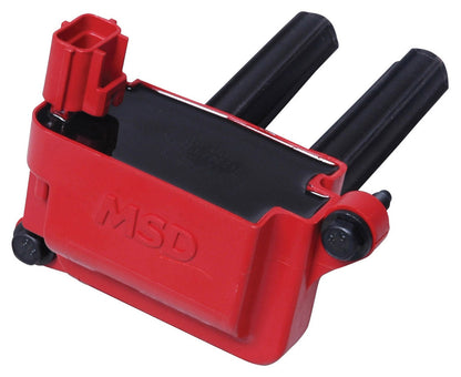 MSD Blaster Ignition Coil - Gen III HEMI 05-24 - Red - Single 5.7/6.1/6.2/6.4 - Photo - out of package Bottom