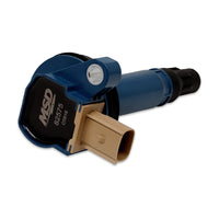 Coil,BLUE,Ford Eco-Boost 3.5L V6, Single - MSD Ignition Coil - Ford EcoBoost - 3.5L V6 - 3-Pin Connector - Blue